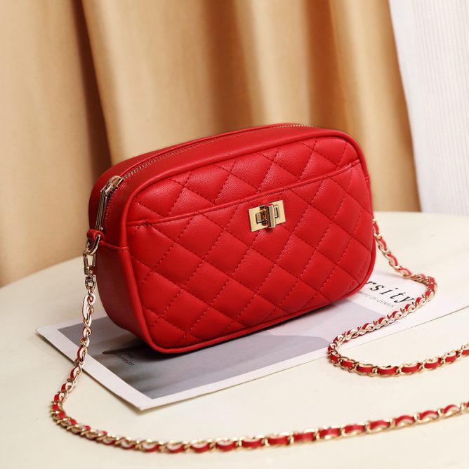 Classic Diamond Quilted Small Square Bag