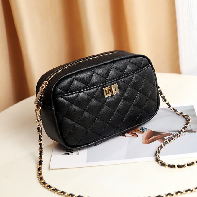 Classic Diamond Quilted Small Square Bag